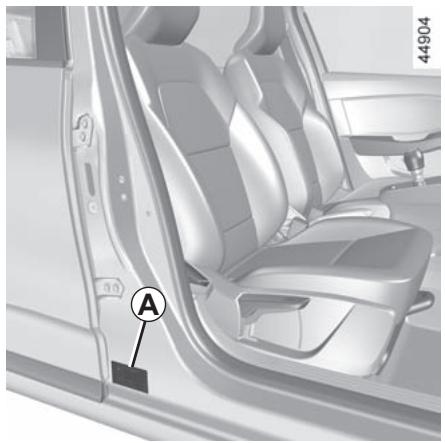 RENAULT Clio 5 (2019-2023) - PLAQUES D'IDENTIFICATION VEHICULE - 1