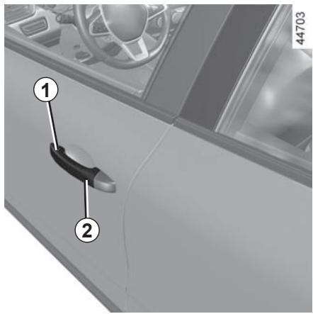 RENAULT Clio 5 (2019-2023) - CARTE « MAINS LIBRES » : utilisation (1/4) - 1