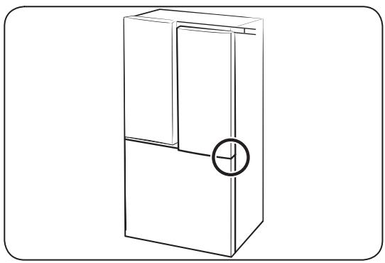 SAMSUNG RF24BB620ES9 - Réglage de la hauteur d'une porte - 1