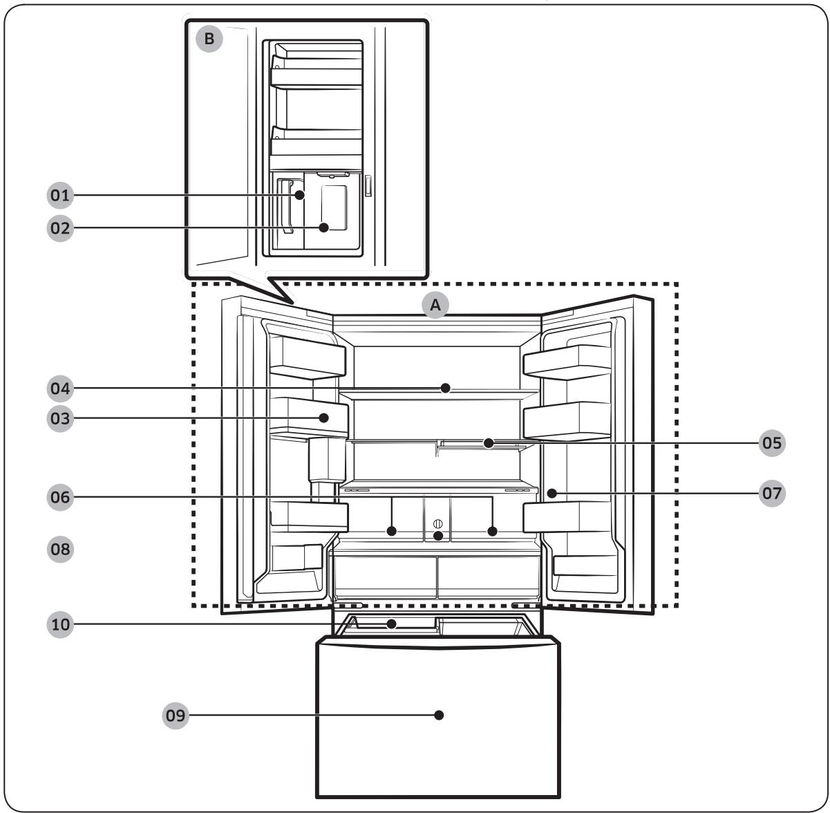 SAMSUNG RF24BB620ES9 - Présentation rapide du réfrigérateur - 1