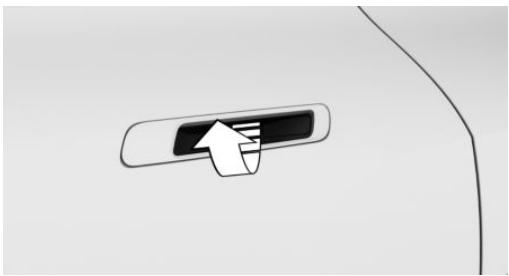 BMW iX (2025) - Déverrouillage du véhicule sur la porte arrière - 1