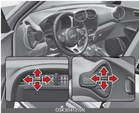 KIA Soul SK3-3 Phase 2 (2023) - Bouches d'aération du tableau de bord - 1