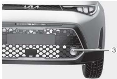 KIA Soul SK3-3 Phase 2 (2023) - Position d'ampoule de feu (avant) - 3