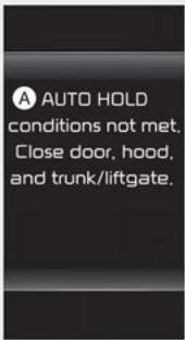 KIA Soul SK3-3 Phase 2 (2023) - A: Appuyez le frein pour désactiver AUTO HOLD - 1