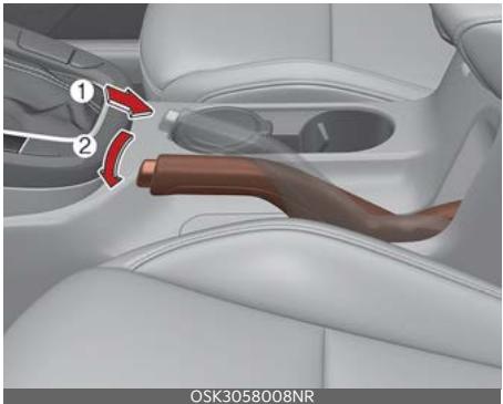 KIA Soul SK3-3 Phase 2 (2023) - Desserrage du frein de stationnement - 1