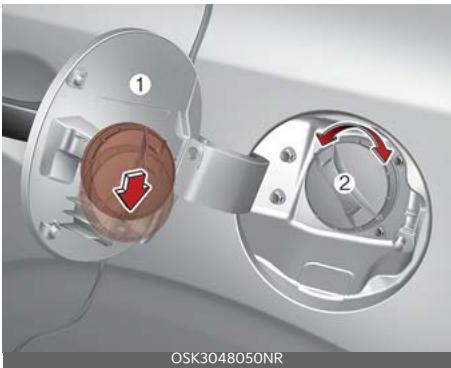 KIA Soul SK3-3 Phase 2 (2023) - Ouverture de la trappe de remplissage de carburant - 2