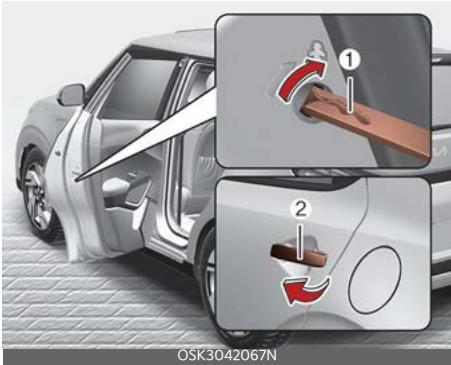 KIA Soul SK3-3 Phase 2 (2023) - Verrouillage des portes arrêtepour la protection des enfants - 1