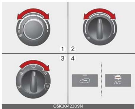 KIA Soul SK3-3 Phase 2 (2023) - Pour désembuer l'intérieur du pare-brise - 1