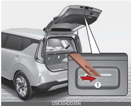 KIA Soul SK3-3 Phase 2 (2023) - Ouverture du hayon en cas d'urgence - 1