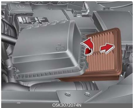 KIA Soul SK3-3 Phase 2 (2023) - Remplacement du filtré à air - 3