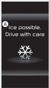 KIA Soul SK3-3 Phase 2 (2023) - Avertissement de route verglacée (selon l'équipement) - 1