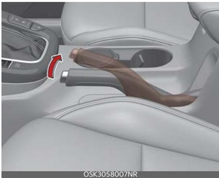 KIA Soul SK3-3 Phase 2 (2023) - Application du frein de stationnement - 1