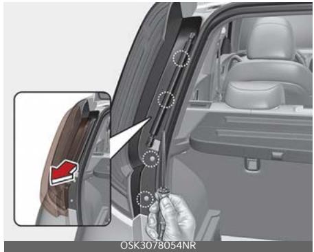 KIA Soul SK3-3 Phase 2 (2023) - Remplacement d'une ampoule de feu stop / feu arrêté et clignotant (type ampoule) ( feu combiné arrêté type A) - 1