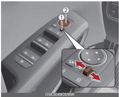 KIA Soul SK3-3 Phase 2 (2023) - Réglage des rétroviseurs extréieurs - 1