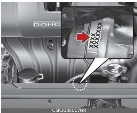 KIA Soul SK3-3 Phase 2 (2023) - Numéro du moteur - 1