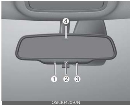 KIA Soul SK3-3 Phase 2 (2023) - Rétroviseur électrochromique (ECM) avec service KIA Connect (selon l'équipement) - 1