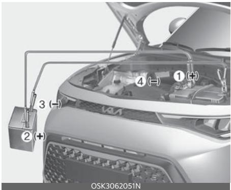 KIA Soul SK3-3 Phase 2 (2023) - Démarrage avec une batterie de secours - 1