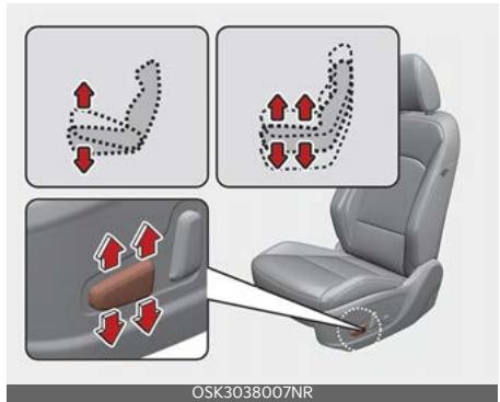 KIA Soul SK3-3 Phase 2 (2023) - Hauteur du coussin de siège - 1