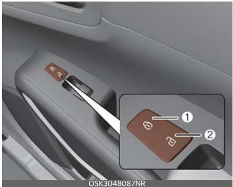 KIA Soul SK3-3 Phase 2 (2023) - Avec le commutateur de verrouillage centralisé des portières - 2