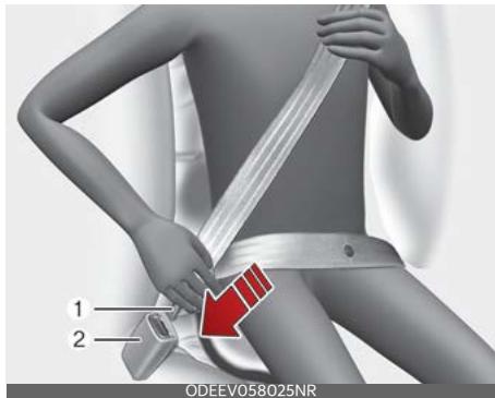 KIA Soul SK3-3 Phase 2 (2023) - Pour boucler votre ceinture de sécurité : - 1