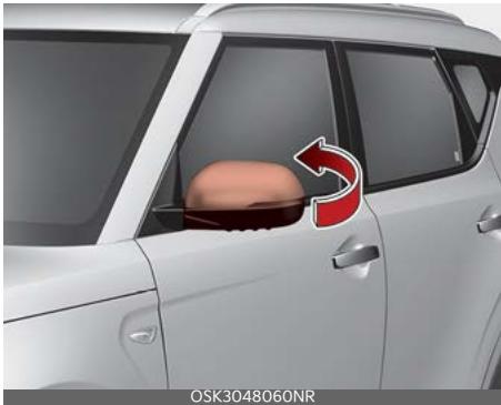 KIA Soul SK3-3 Phase 2 (2023) - Rabattement des rétroviseurs extérieurs - 1