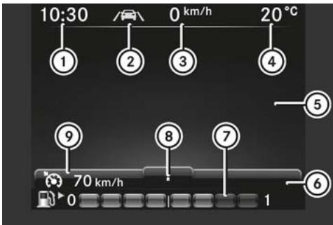 SMART Fortwo 3 (2014-2019) - Vue d'ensemble de l'écran couleur - 1