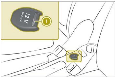 SMART Fortwo 3 (2014-2019) - Utilisation de la prise 12 V - 1