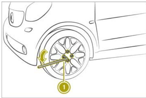 SMART Fortwo 3 (2014-2019) - Véhicules équipés de jantes acier et de cache-moyeux : - 1