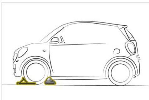 SMART Fortwo 3 (2014-2019) - Immobilisation sur un sol horizontal - 1