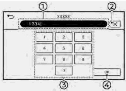 INFINITI Q60 (2016-2023) - COMMENT ENTRER DES LETTRES ET DES CHIFFRES - 2