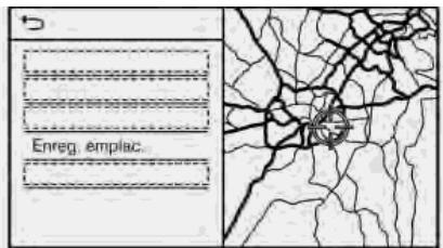 INFINITI Q60 (2016-2023) - Enregistrement d'un emplacement en déplaçant la carte - 2