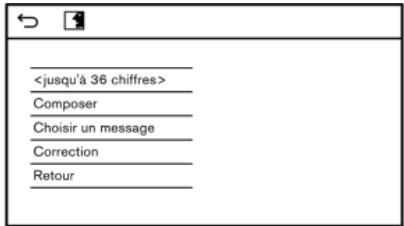 INFINITI Q60 (2016-2023) - Exemple 1 - Effectuer un appel en énonçant un numéro de téléphone : - 2