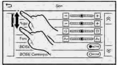 INFINITI Q60 (2016-2023) - FONCTIONNEMENT DE L'É-CRAN TACTILE - 3