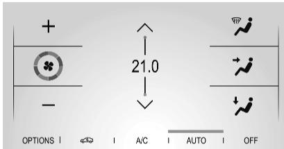 OPEL Corsa F (2023) - Menu des réglages de climatisation - 2