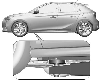 OPEL Corsa F (2023) - Positions de mise sur cric - 2