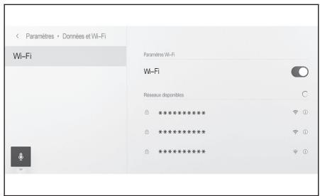 Paramètres • Données et Wi-Fi Wi-Fi Paramètres Wi-Fi Wi-Fi Réseaux disponibles ****** ****** ****** **********