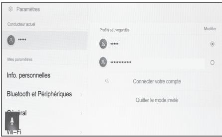 LEXUS NX AZ20 (2025) - Modification du profil utilisateur - 1