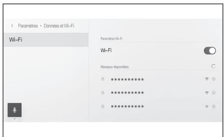 Paramètres • Données et Wi-Fi Wi-Fi Paramètres Wi-Fi Wi-Fi Réseaux disponibles ****** ****** ****** **********