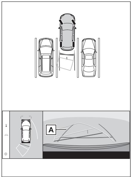 LEXUS NX AZ20 (2025) - Stationnement en utilisant le mode de lignes de trajectoire estimée - 5