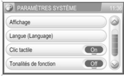OPEL Zafira B (2008-2014) - Infotainment System - Exemple : Configuration système - 1