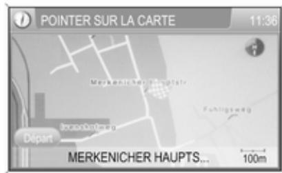OPEL Zafira B (2008-2014) - Infotainment System - Sélection d'une destination sur la carte - 3