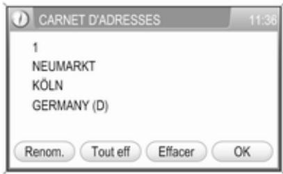 OPEL Zafira B (2008-2014) - Infotainment System - CONFIRMER DESTINATION est affiché. - 6