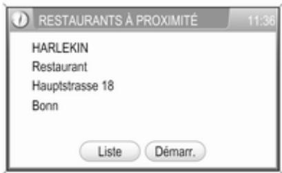 OPEL Zafira B (2008-2014) - Infotainment System - Pour sélectionner un point d'intérêt : - 4