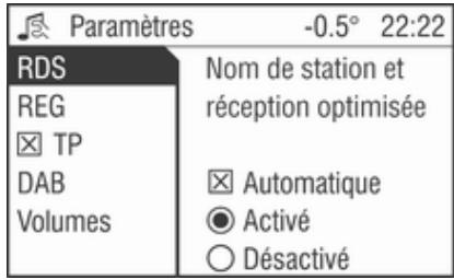 OPEL Zafira B (2008-2014) - Infotainment System - Avantages du RDS - 1