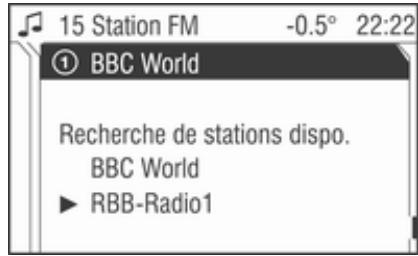 OPEL Zafira B (2008-2014) - Infotainment System - Recherche de stations - 1