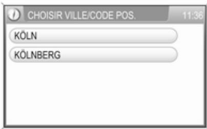OPEL Zafira B (2008-2014) - Infotainment System - Utiliser les menus avec claviers pour la saisie d'adresse - 3