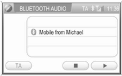OPEL Zafira B (2008-2014) - Infotainment System - Activation du mode Musique Bluetooth - 1