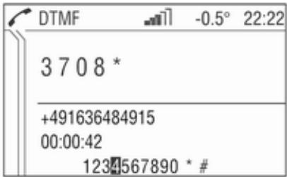 OPEL Zafira B (2008-2014) - Infotainment System - DTMF (tonalité) - 1