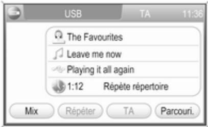 OPEL Zafira B (2008-2014) - Infotainment System - Ecouter une source audio Lecteur MP3, clé USB, carte SD - 1