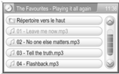 OPEL Zafira B (2008-2014) - Infotainment System - Au cours d'une lecture de CD MP3 - 1